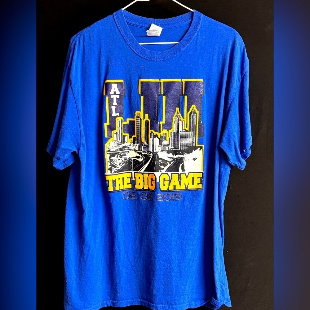 2019 Super Bowl LIII 53  LA Rams Conference Champions T-Shirt Size Large Blue